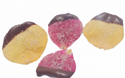 flores-comestibles-georganica-Pétalo de rosa dulce chocolate